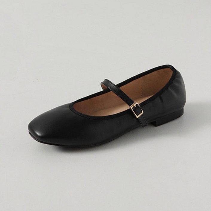 착한구두 여성용 클라렌 메리제인 셔링 플랫 PLLTR3d802