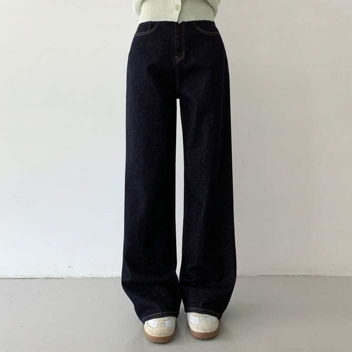 플랜데이 주식회사 여성용 숏 미디움 롱 기장 주디 히든밴딩 스판 베이직 와이드 팬츠