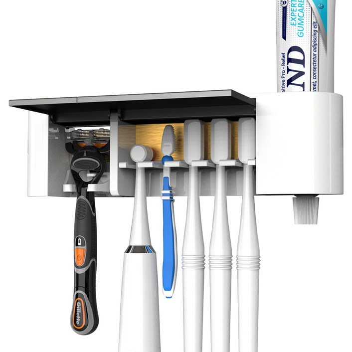 오투케어 가정용 오픈형 칫솔 살균기 벽걸이형 Ti600