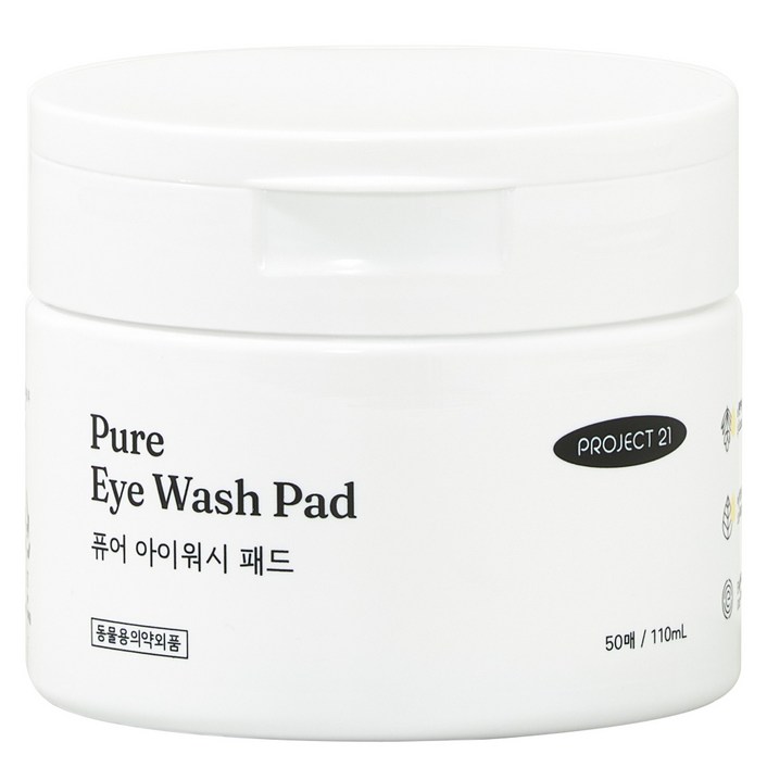 프로젝트21 퓨어 아이워시 패드, 110ml, 1개