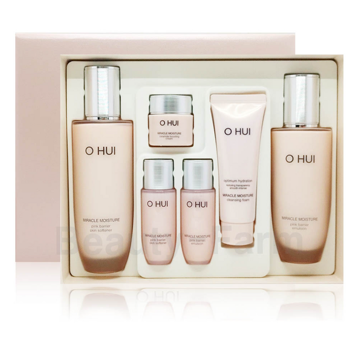 오휘 미라클 모이스처 스킨소프너 150ml + 20ml + 에멀전 140ml + 20ml + 크림 7ml + 클렌징폼 40ml