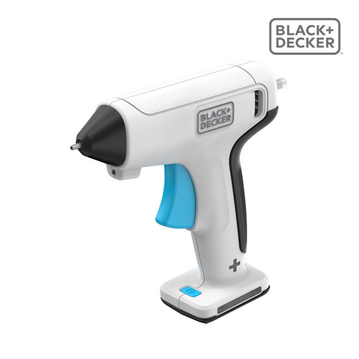 블랙앤데커 무선 글루건 충전식 핫멜트 얇은 글루펜 급속 예열 BCGL115, 1개