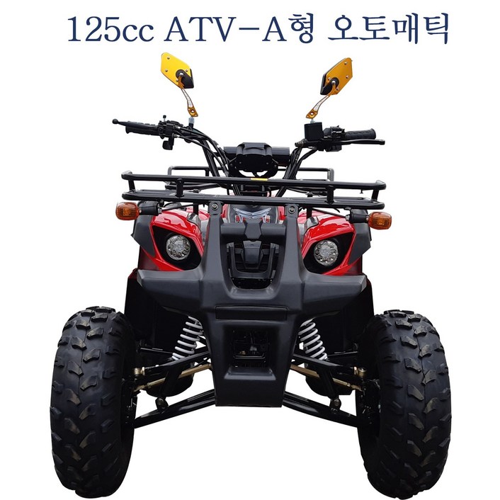 125cc A형 ATV 농업용효도상품 사륜오토바이 사발이, 빨강색, 125cc ATV A형 사륜바이크