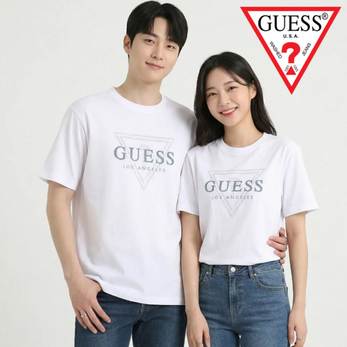 [정품] 게스 반팔 티셔츠 남여공용
