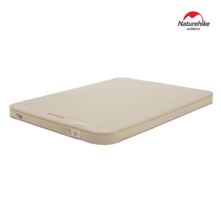 네이처하이크 C12 자충 매트 (펌프내장형) 차박 에어 침대 토퍼 휴대용 매트리스, 베이지