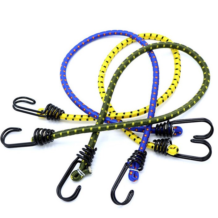 아띠꼴로 캠핑 스트레치코드 타프 스트링 텐트 탄성 로프 고무줄, 레드