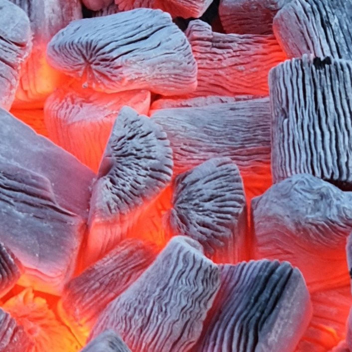 [청정참숯] 백탄 캠핑 바베큐 비장탄 두번구운백탄 사이즈 S/M/L 5kg/10kg 구이용 업소용, 1개