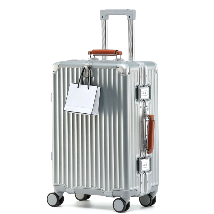 우위제 100pc 캐리어 알루미늄 프레임 하드 폴리카보네이트 여행용 캐리어 TSA락 3년AS