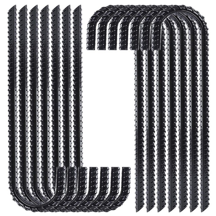 30cm 쇠말뚝 텐트팩 철근말뚝 철근팩 철물, 블랙, 50개