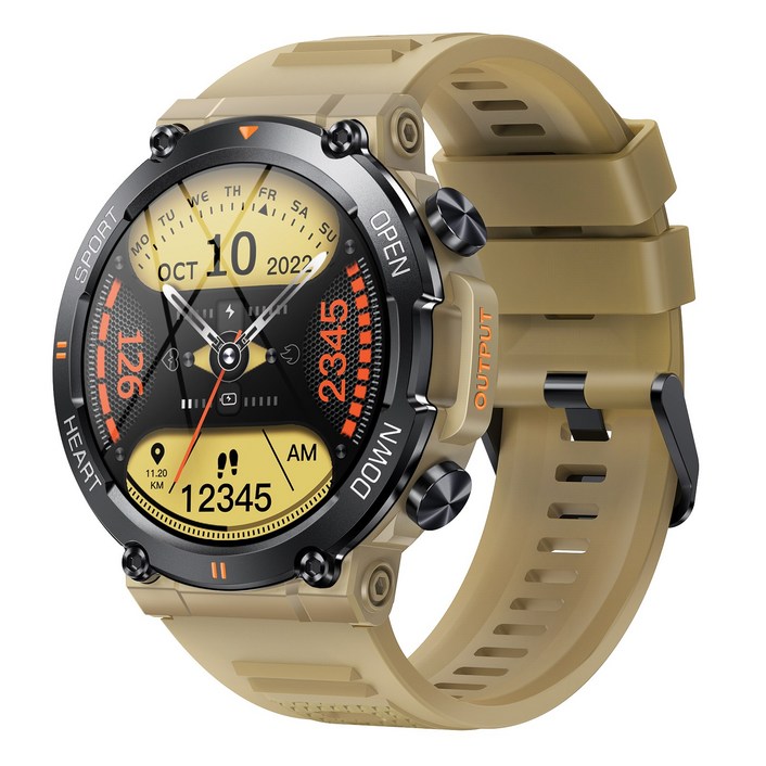 RichMagic K56PRO 1.39인치 먼지충격방지 방수 야외 스마트워치 블루투스통화 NFC GPS IP68 스마트 스포츠워치 47mm, 카키 RichMagic K56PRO 1.39인치 먼지충격방지 방수 야외 스마트워치 블루투스통화 NFC GPS IP68 스마트 스포츠워치 47mm, 카키