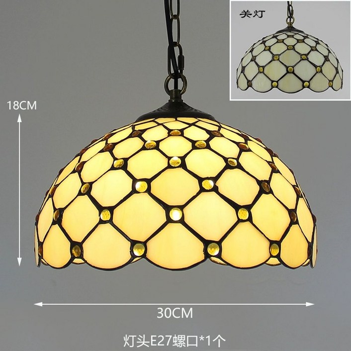 레트로 스테인글라스 식탁 천장 스테인드글라스 등 카페 글라스 식탁등 전등 스테인글라스조명