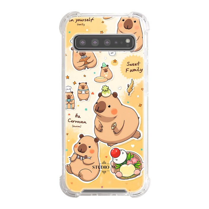 Capybara 그림 맥세이프 핸드폰 케이스 젤리 하드타입