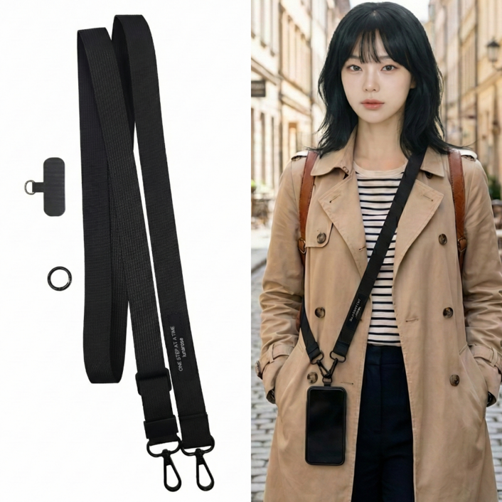 루나로즈 핸드폰 스트랩 길이조절 와이드