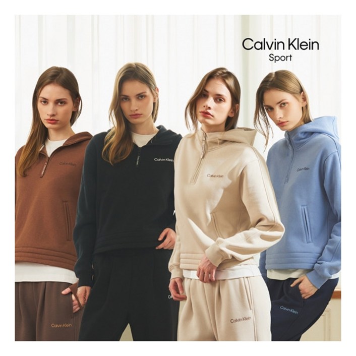캘빈클라인스포츠 O 25FW 여성 스웻셋업 3종 하프집업  맨투맨  스웻팬츠