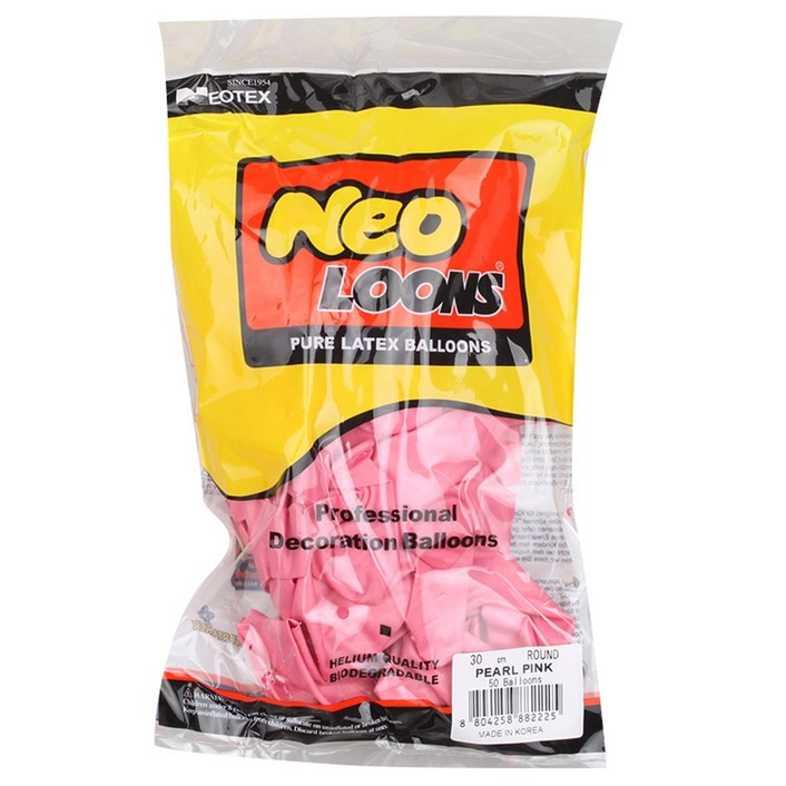 네오룬스 30 cm 라운드풍선, PEARL 핑크, 1개