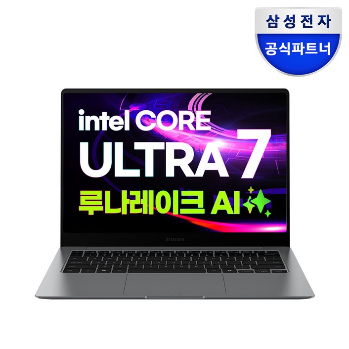 삼성전자 갤럭시북5 프로 NT940XHAK71AR 인텔 울트라7 AI 셀렉트 터치스크린 사무용 고사양 영상편집 대학생 윈도우11 노트북, NT940XHAK71AR, WIN11 Home, 32GB, 512GB, 그레이