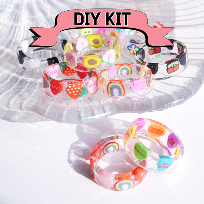 마니랜드 키치 레진반지 만들기 DIY 키트  레진아트 초보자 세트, 1개