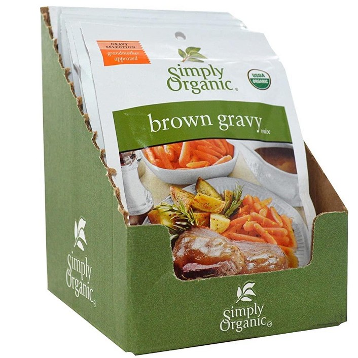라면수납 Simply Organic 브라운 그레이비 믹스 - 28.3g(1온스)