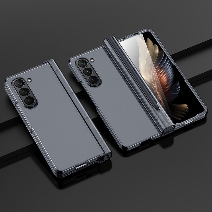 갤럭시Z폴드5케이스 S펜 투명 힌지보호 휴대폰케이스 OCS-FD5A