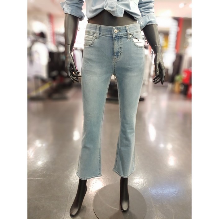 잠뱅이 2024봄 여자 그레이시 라이트블루 히든밴딩 스판 부츠컷 청바지AO1DNE1580