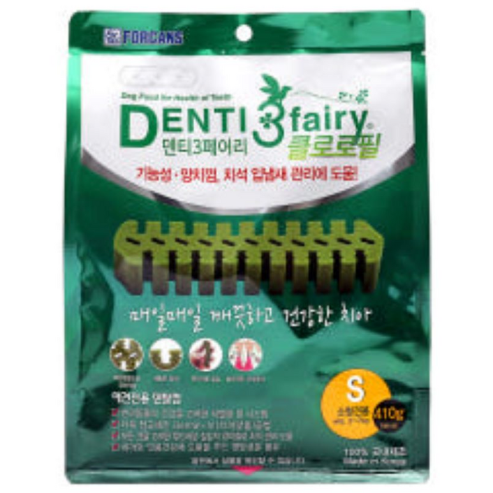 포켄스덴티페어리 포켄스 반려 동물 클로로필 덴탈 껌 S 410g
