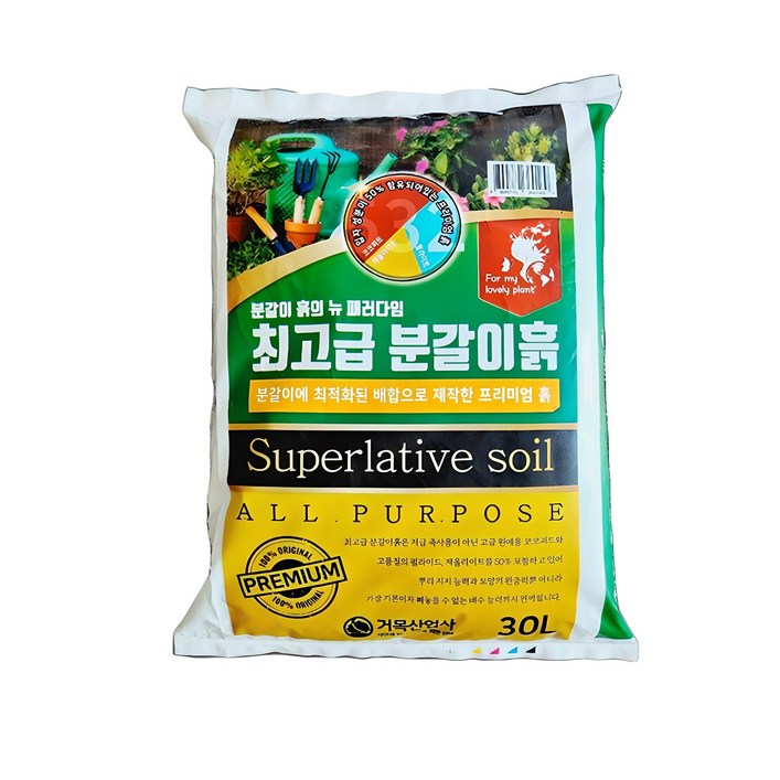 거목산업사 분갈이 흙, 1개, 30L 거목산업사 분갈이 흙, 1개, 30L