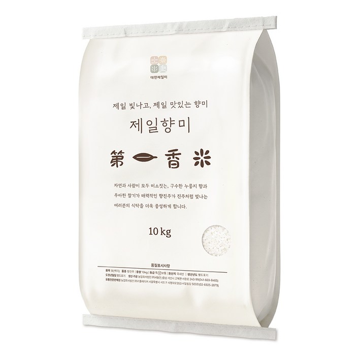 대한제일미 국내산 제일향미, 상등급, 1개, 10kg