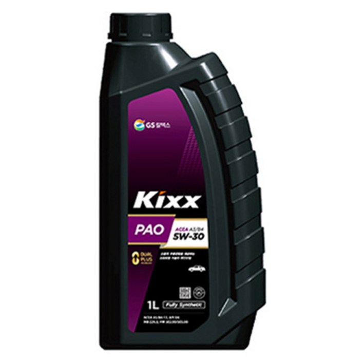 GS칼텍스 킥스파오 Kixx G1 PAO 5W20 5W30 5W40 1L 합성 가솔린 GDI 디젤 DPF LPG 엔진오일, 1개, 5w30, 1L