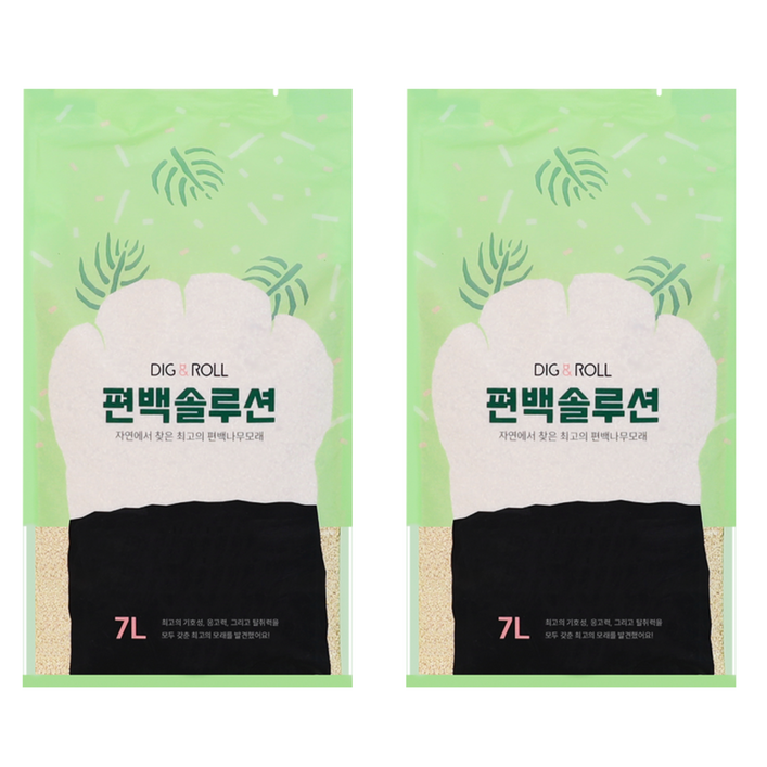 디그앤롤 편백솔루션 고양이 모래