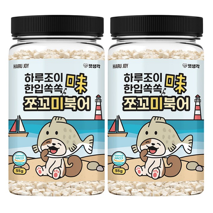 펫생각 강아지 하루조이 한입쏙쏙 쪼꼬미북어, 55g, 2개, 북어 펫생각 강아지 하루조이 한입쏙쏙 쪼꼬미북어, 55g, 2개, 북어