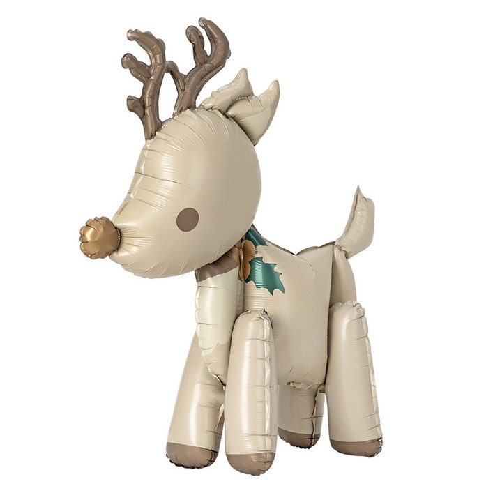 조이파티 공기주입전용 루돌프스탠팅 은박풍선