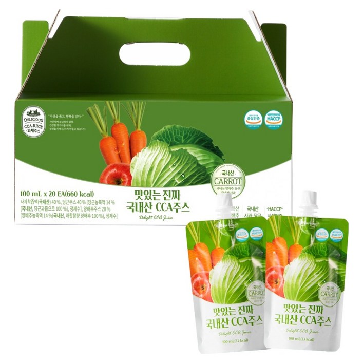 유기농마루 맛있는 진짜 국내산 CCA 주스, 2L, 1개