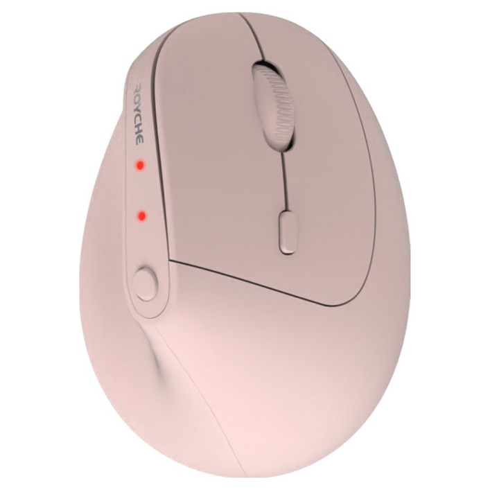 로이체 휴대용 인체공학 저소음 블루투스 미니 버티컬 무선 마우스 RX650V