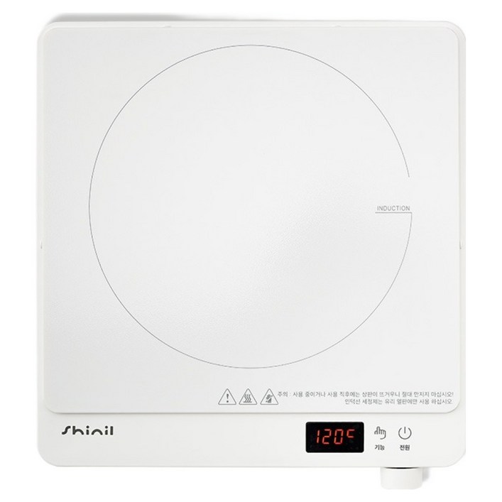 신일 인덕션 세라믹 글라스 슬림형 전기레인지 1구
