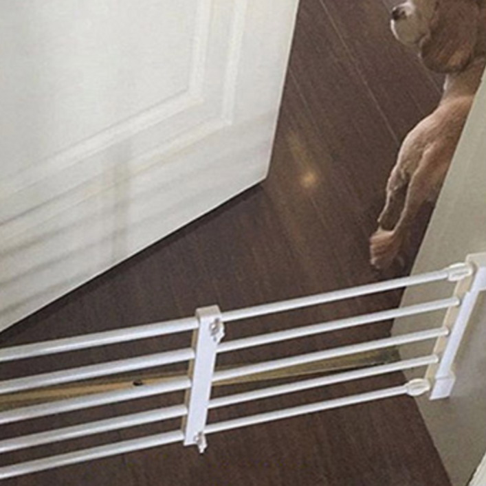 모나코올리브 폭조절 압축 애견 도어펜스 안전문