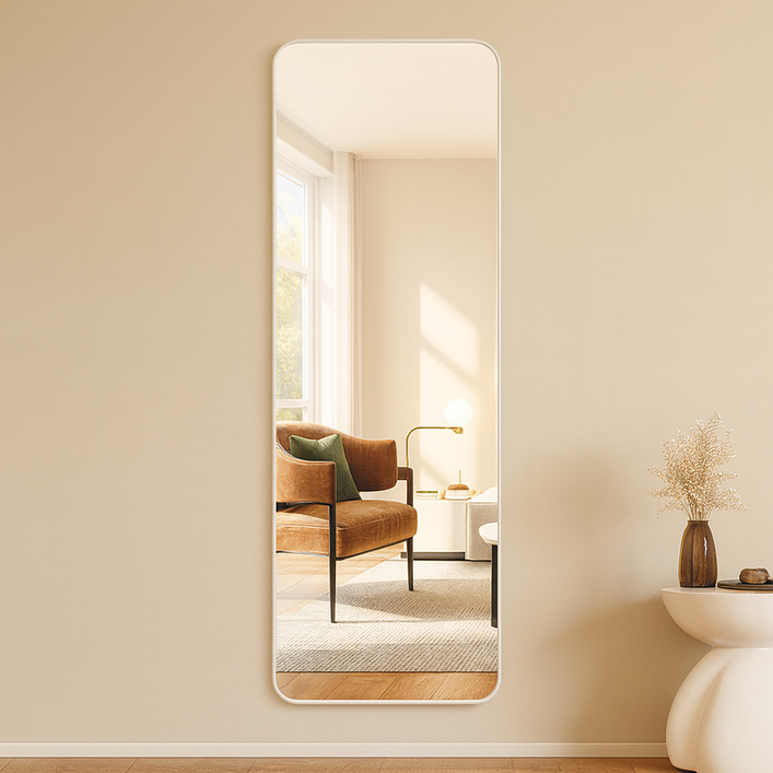 로렘 부착형 아크릴 전신거울 400x1200x2mm, 단일색상