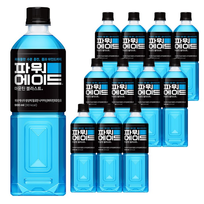 파워에이드 마운틴 블라스트, 900ml, 12개