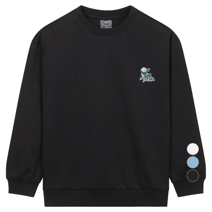 행텐틴즈 더블페이스 스몰 베니 오버핏 맨투맨