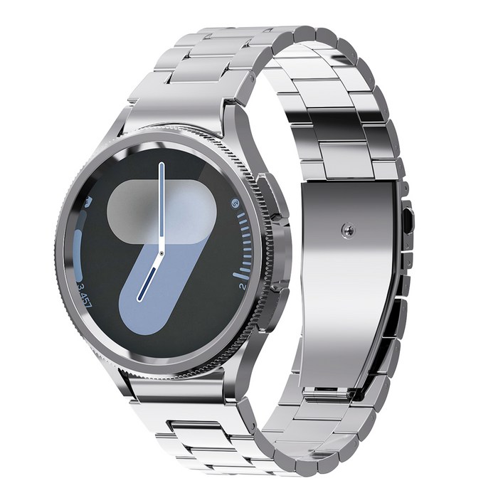 칸탐 애플워치 클래식 메탈 스트랩, 실버, 1개