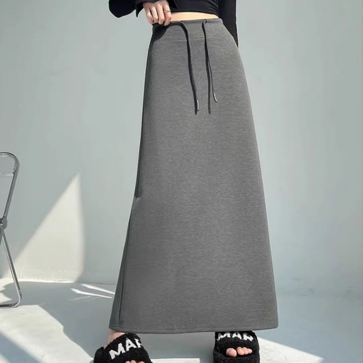 라라티나 여성용 에즈민 스포티 A라인 뒷트임 롱 스커트