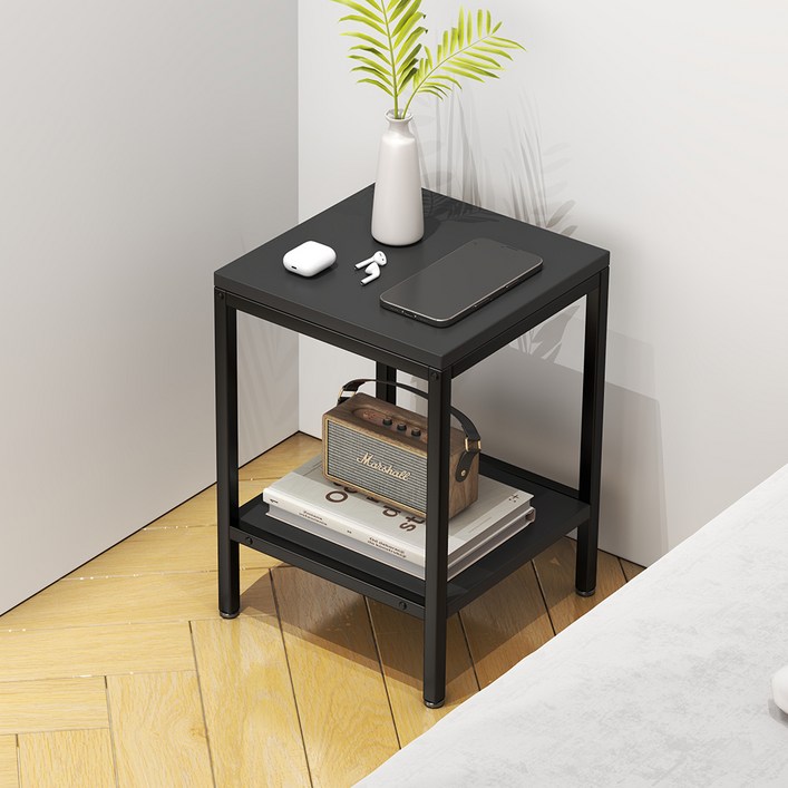 소하임 우드 낮은 미니 사이드 테이블