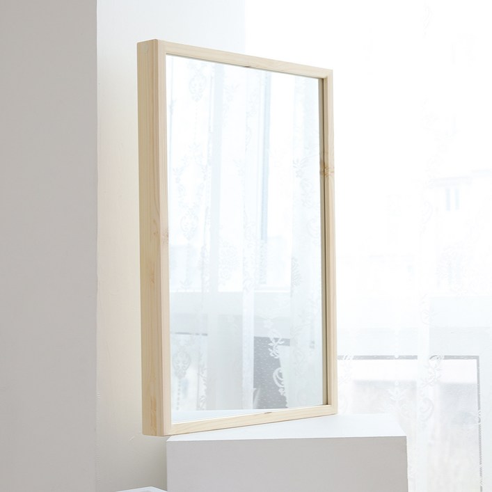 우드리퍼블릭 침실 화장대 벽거울 중형 600 x 400 mm