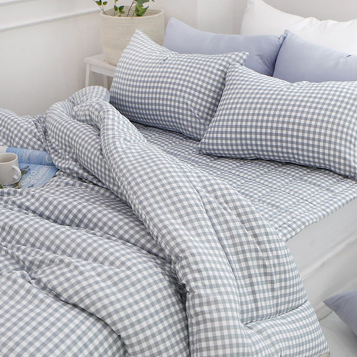 보몽드 국내 제조 부드러운 워싱 차렵이불 세트