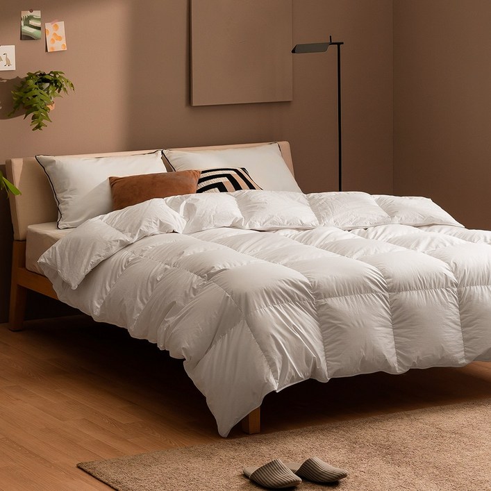 제로어클락 스탠다드 구스다운 호텔 이불 사계절용, 화이트