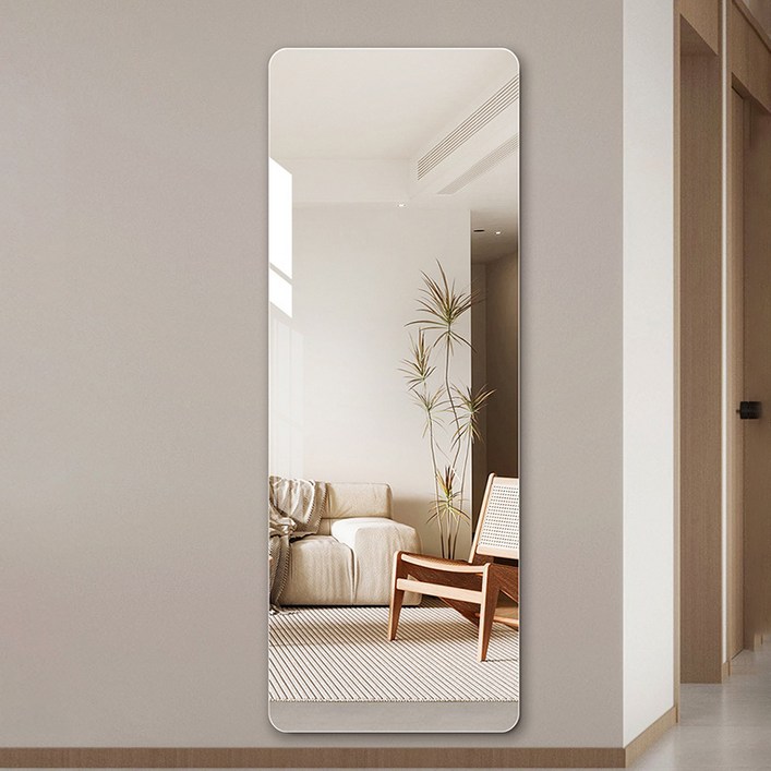 로렘 쉽게 붙이는 아크릴 전신거울 2mm 고급형 40 x 150 cm, 단일색상