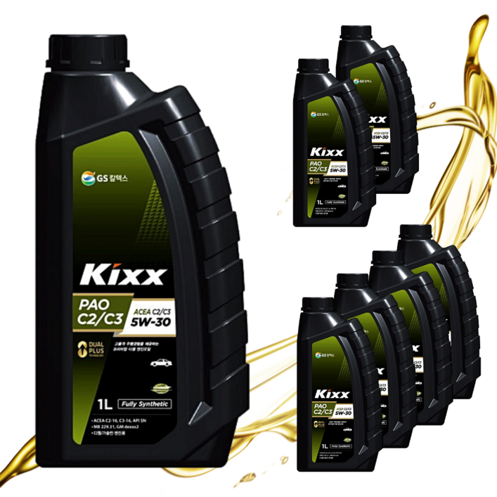 킥스파오 C2C3 5W30 1L 디젤용 엔진오일, 7개, 1L 킥스파오 C2C3 5W30 1L 디젤용 엔진오일, 7개, 1L