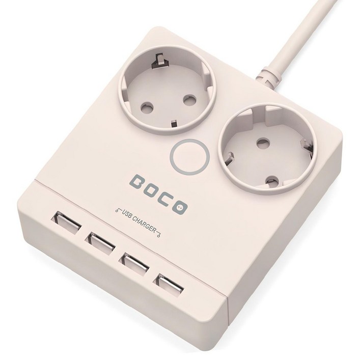 보코 USB 2구 멀티탭 전선형