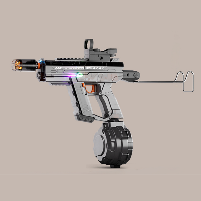 프리미엄 UZI 충전식 대용량 전자동 물총 LED 자동급수 워터건 워터밤 물놀이