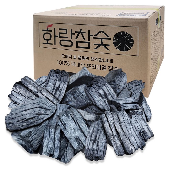 화랑 국산참숯 백탄 M사이즈 대용량 벌크포장 바베큐숯 화랑 국산참숯 백탄 M사이즈 대용량 벌크포장 바베큐숯