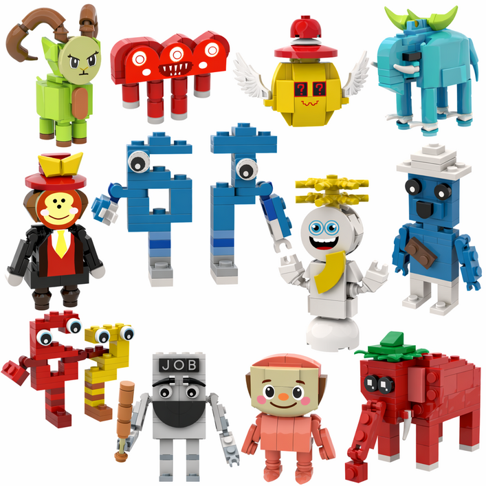 이탈리안 브레인롯 게임 최고등급 식스세븐 67시리즈 12종 조립블럭, 1개, SB12S1